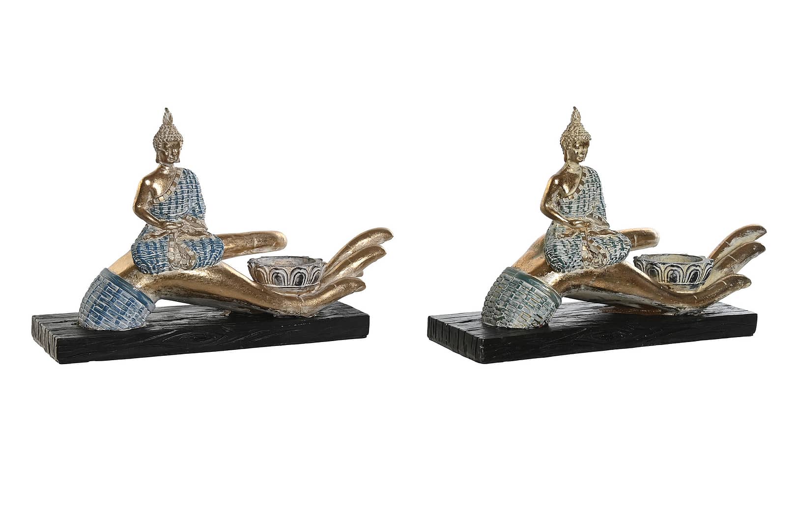 Resiinist küünlahoidja Buddha Hand.
