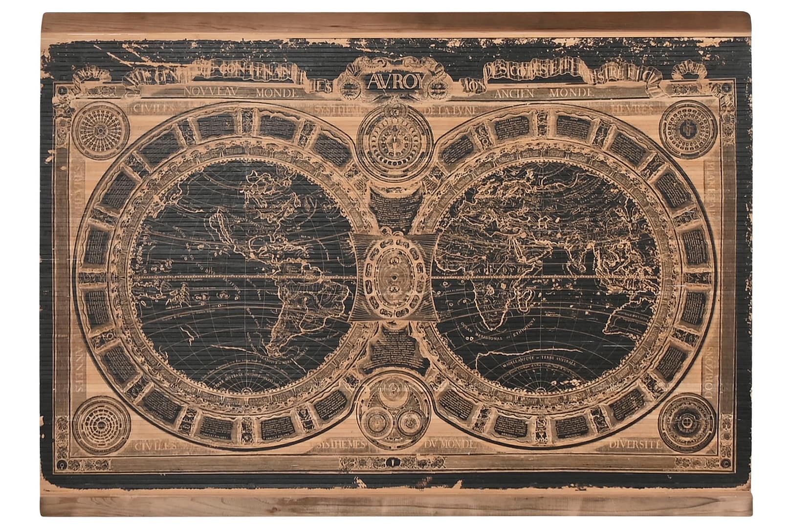 Seinadekoratsioon World Map